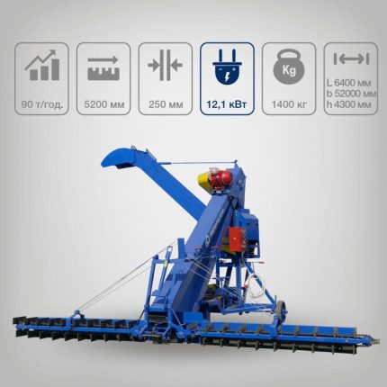 Завантажувач зерна пересувний ЗЗП-80 "ОРІХІВСІЛЬМАШ"